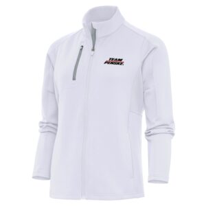 Women's Antigua  White Team Penske Generation Full-Zip Jacket