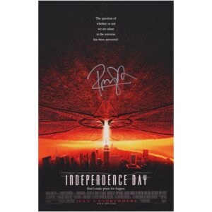 Randy Quaid Independence Day Autographed 11" x 17" Movie Poster