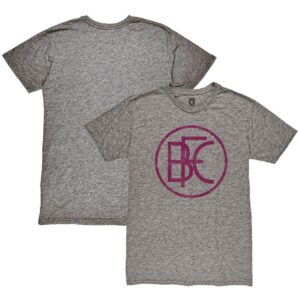 Men's 1863FC  Heather Gray Burnley Retro Crest Mock Twist Tri-Blend T-Shirt