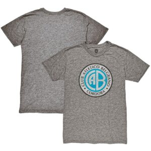 Men's 1863FC Heather Gray Club Atletico Belgrano Color Crest Twisted Tri-Blend Slub T-Shirt
