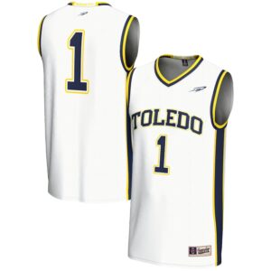 Unisex GameDay Greats #1 White Toledo Rockets Lightweight Basketball Jersey