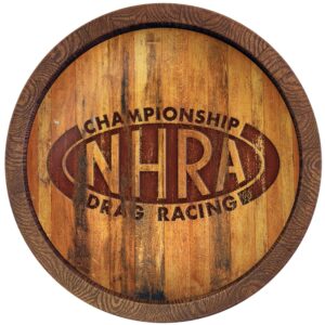 NHRA Championship Drag Racing 20.25'' Faux Debossed Barrel Top Sign