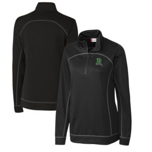 Women's Cutter & Buck Black Dayton Dragons Clique Helsa Performance Half-Zip Sweatshirt