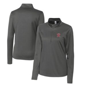 Women's Cutter & Buck  Steel Tacoma Rainiers Clique Spin Eco Performance Half-Zip