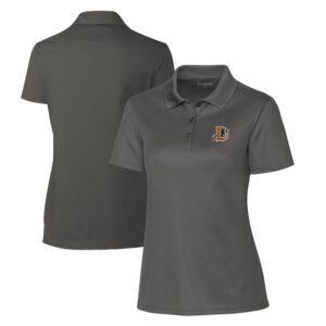 Women's Cutter & Buck  Steel Durham Bulls Clique Spin Eco Performance Pique Women's Polo