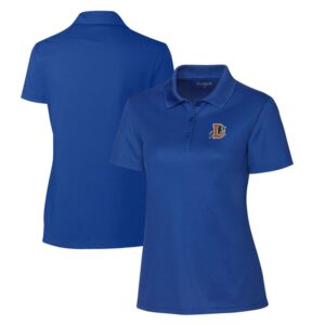 Women's Cutter & Buck  Blue Durham Bulls Clique Spin Eco Performance Pique Women's Polo