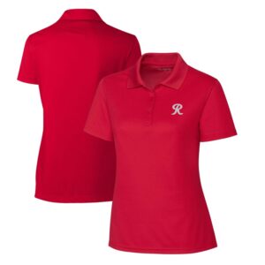 Women's Cutter & Buck  Red Tacoma Rainiers Clique Spin Eco Performance Pique Women's Polo