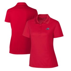 Women's Cutter & Buck  Red West Michigan Whitecaps Clique Spin Eco Performance Pique Women's Polo