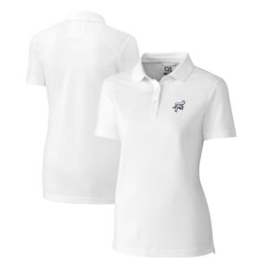Women's Cutter & Buck White Reading Fightin Phils Advantage Tri-Blend Pique Polo