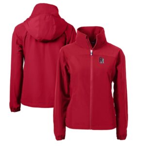 Women's Cutter & Buck  Red Round Rock Express Charter Eco Recycled Full-Zip Jacket