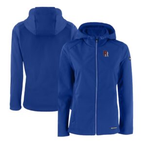 Women's Cutter & Buck  Blue Round Rock Express Evoke Eco Softshell Recycled Full-Zip Jacket
