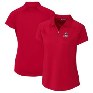 Women's Cutter & Buck  Red Springfield Cardinals Forge DryTec Raglan Stretch Polo