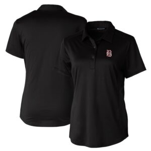 Women's  Cutter & Buck  Black Birmingham Barons Prospect Textured Stretch Polo