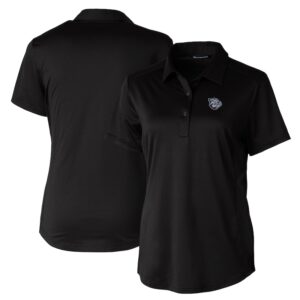 Women's  Cutter & Buck  Black Lehigh Valley IronPigs Prospect Textured Stretch Polo