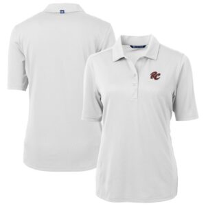 Women's Cutter & Buck White Sacramento River Cats Virtue DryTec Eco Pique Recycled Polo