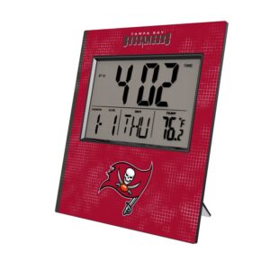 Keyscaper Tampa Bay Buccaneers Cross Hatch Digital Desk Clock