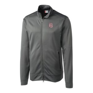 Men's Cutter & Buck  Gray Birmingham Barons  Clique Helsa Performance Full-Zip Knit Jacket