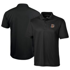 Men's Cutter & Buck  Black Durham Bulls  Clique Ice Pique Tech Polo