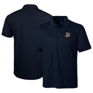Men's Cutter & Buck  Navy Durham Bulls  Clique Ice Pique Tech Polo