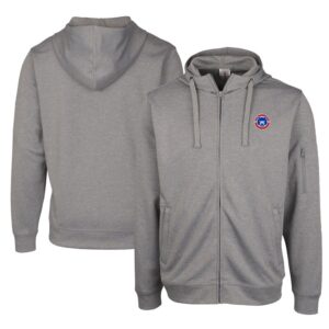 Unisex Cutter & Buck Gray South Bend Cubs Clique Lift Eco Performance Full-Zip Hoodie