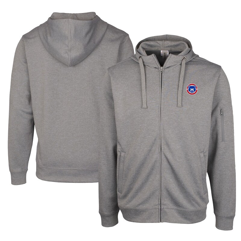 Unisex Cutter & Buck Gray South Bend Cubs Clique Lift Eco Performance Full-Zip Hoodie
