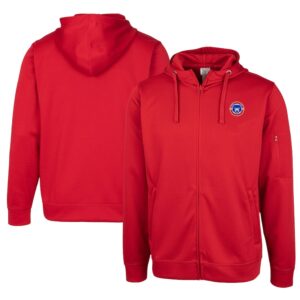 Unisex Cutter & Buck Red South Bend Cubs Clique Lift Eco Performance Full-Zip Hoodie