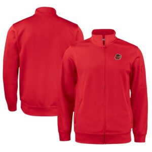 Unisex Cutter & Buck Red Rochester Red Wings Clique Lift Eco Performance Full-Zip Jacket