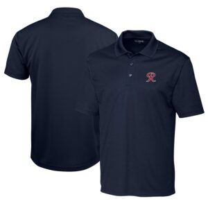 Men's Cutter & Buck  Navy Tacoma Rainiers  Clique Spin Eco Performance Pique Polo