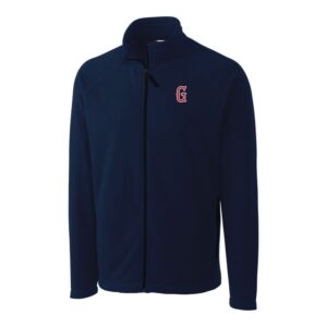 Men's Cutter & Buck  Navy Greenville Drive  Clique Summit Performance Fleece Full-Zip Jacket