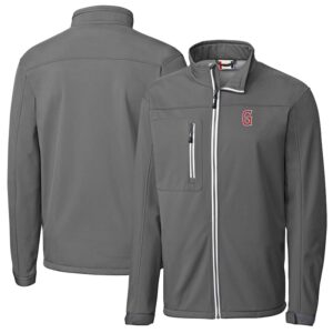 Men's Cutter & Buck  Steel Greenville Drive  Clique Telemark Eco Stretch Softshell Full-Zip Jacket