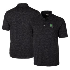Men's Cutter & Buck  Black Dayton Dragons Advantage Tri-Blend Space Dye Polo