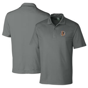 Men's Cutter & Buck Gray Durham Bulls DryTec Genre Textured Solid Polo