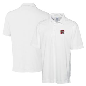 Men's Cutter & Buck White Portland Sea Dogs DryTec Genre Textured Solid Polo