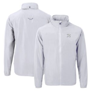 Men's Cutter & Buck Gray Richmond Flying Squirrels Charter Eco Recycled Full-Zip Jacket