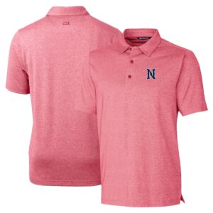 Men's Cutter & Buck Heather Red Nashville Sounds Forge Heathered Stretch Polo