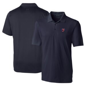 Men's Cutter & Buck  Navy Jacksonville Jumbo Shrimp DryTec Forge Stretch Polo
