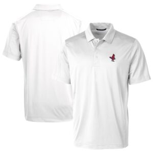 Men's Cutter & Buck White Memphis Redbirds Prospect Textured Stretch Polo