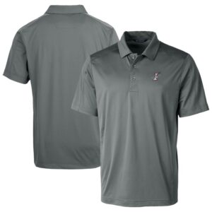 Men's Cutter & Buck Gray Albuquerque Isotopes Prospect Textured Stretch Polo