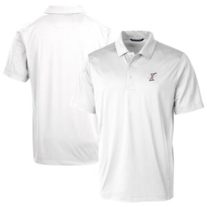 Men's Cutter & Buck White Albuquerque Isotopes Prospect Textured Stretch Polo