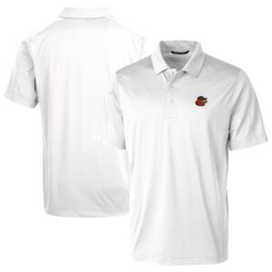 Men's Cutter & Buck White Rochester Red Wings Prospect Textured Stretch Polo