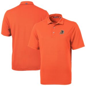 Men's Cutter & Buck Orange Durham Bulls Virtue Eco Pique Recycled Polo