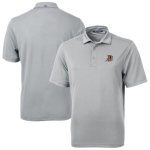 Men's Cutter & Buck Gray Durham Bulls Virtue Eco Pique Recycled Polo