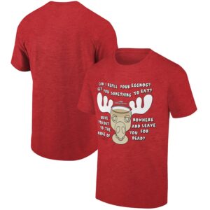 Men's Ripple Junction Heather Red National Lampoon's Christmas Vacation  Holiday Graphic T-Shirt