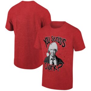 Men's Ripple Junction Heather Red National Lampoon's Christmas Vacation  Holiday Graphic T-Shirt