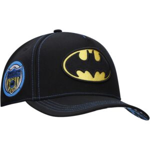 Men's Black Batman A-Frame Adjustable Hat
