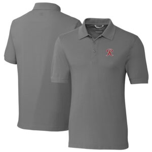 Men's Cutter & Buck Gray Tacoma Rainiers Big & Tall DryTec Advantage Tri-Blend Pique Polo