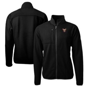 Men's Cutter & Buck Black El Paso Chihuahuas Big & Tall Cascade Eco Sherpa Fleece Full-Zip Jacket