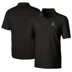 Men's Cutter & Buck  Black Dayton Dragons Big & Tall Forge Pencil Stripe Stretch Polo