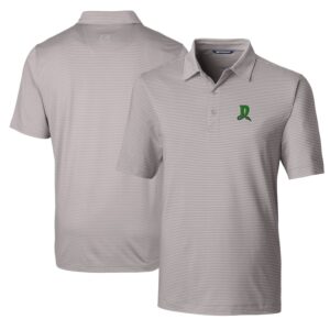 Men's Cutter & Buck  Gray Dayton Dragons Big & Tall Forge Pencil Stripe Stretch Polo