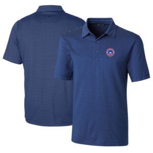 Men's Cutter & Buck  Blue South Bend Cubs Big & Tall Forge Pencil Stripe Stretch Polo